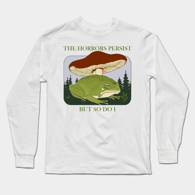 the horrors persist frog v1 Long Sleeve T-Shirt by hunnydoll